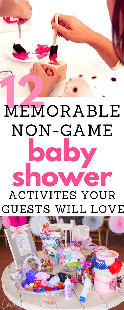 baby shower activities that aren't games